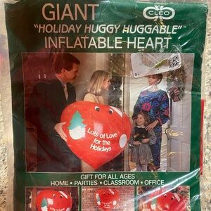 Giant Inflatable Heart - Holiday Huggy Huggable